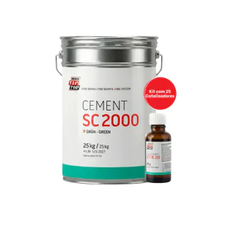 Kit Adesivo SC 2000 25KG + Catalisador UT-R-20 (25 UNIDS) | Rema Tip Top